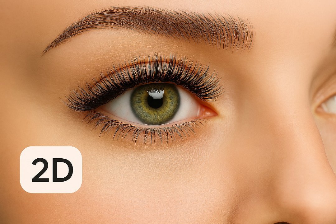 Наращивание ресниц 2D